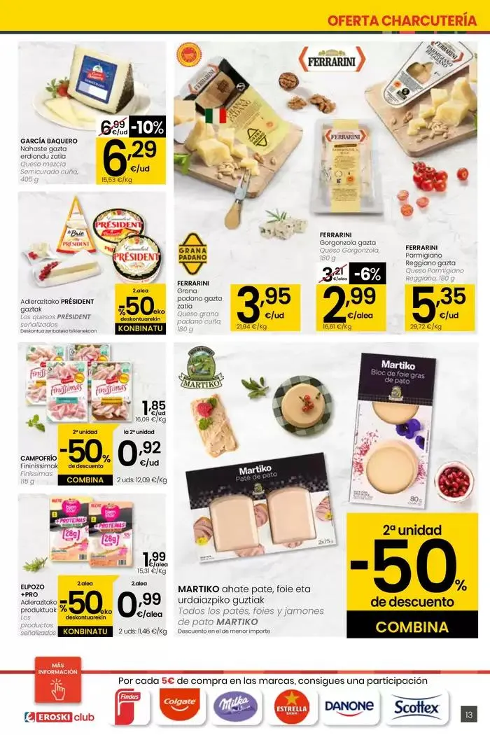 Catálogo de AUKERA OFERTA HIPERMERKATUAK EROSKI 10 de abril al 29 de abril 2025 - Página 13