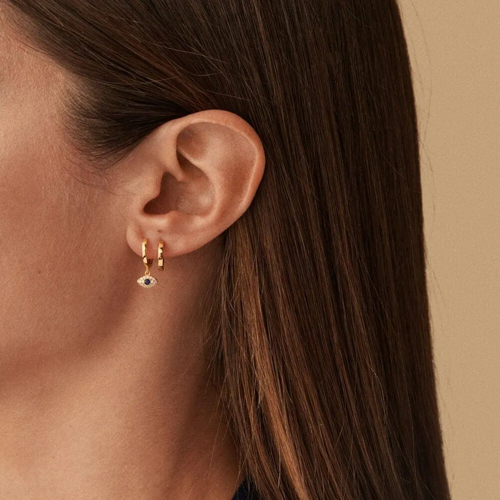 Piercing criolla NAZAR - Cristal / Dorado