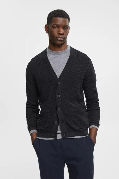 Cárdigan de punto con textura
