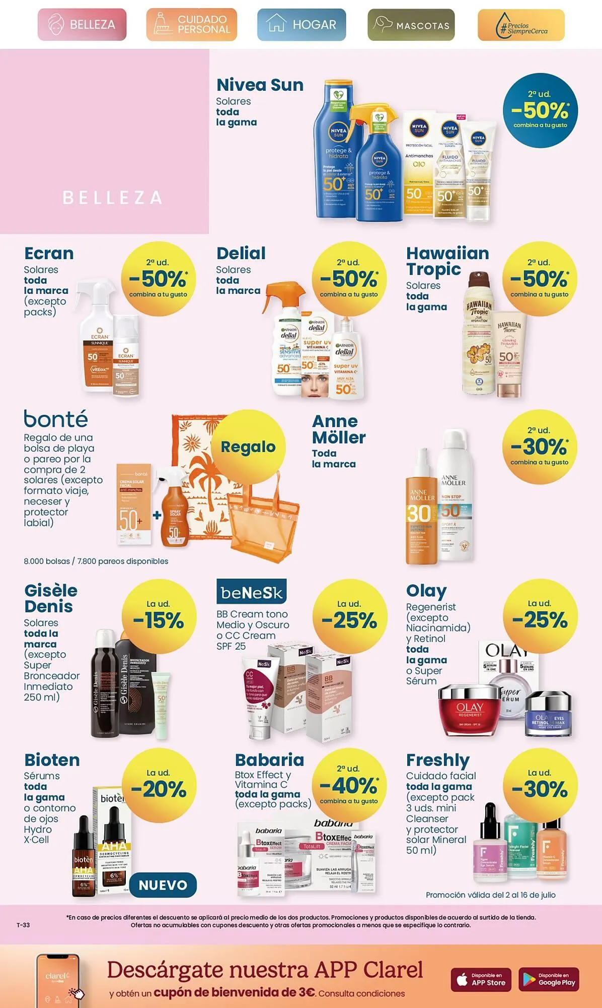 Catálogo de Folleto Clarel 2 de julio al 22 de julio 2025 - Página 2