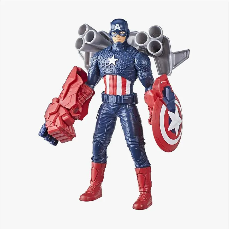 FIGURA ACCIÓN MARVEL CON ACCESORIOS CAPITÁN AMÉRICA