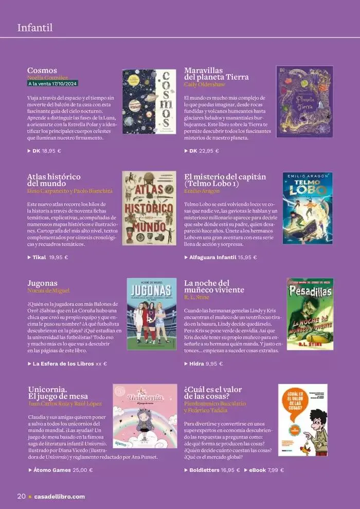 Catálogo de Casa del Libro Leer te hace único 6 de noviembre al 30 de noviembre 2024 - Página 20