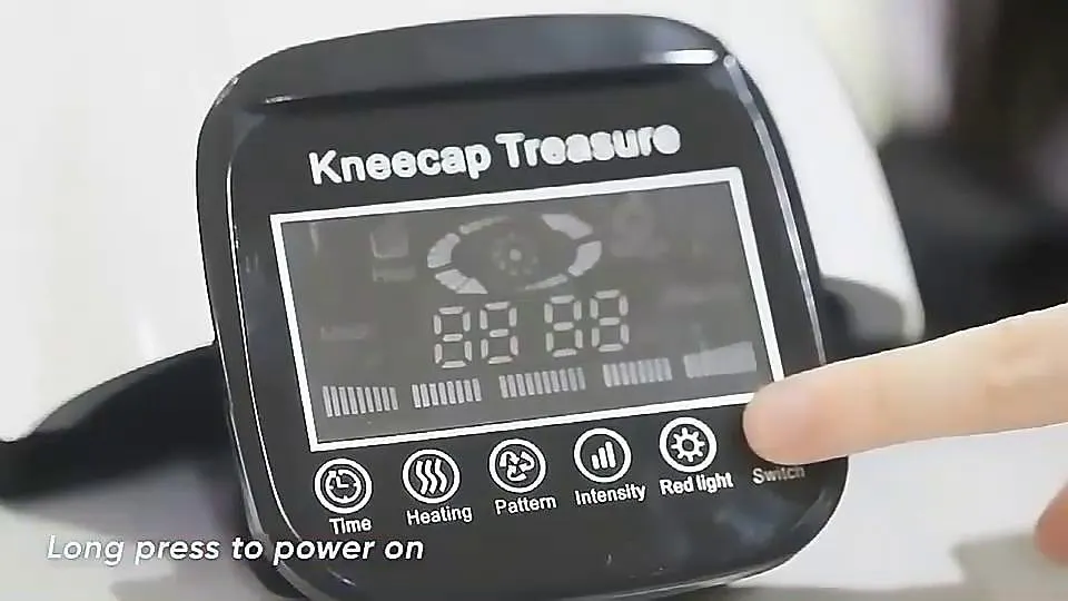 Masajeador de rodilla electrónico recargable, vibratorio, infrarrojo, portátil, con calor y presión, masajeador inalámbrico, pantalla LED, masajeador electrónico recargable, vibratorio, infrarrojo