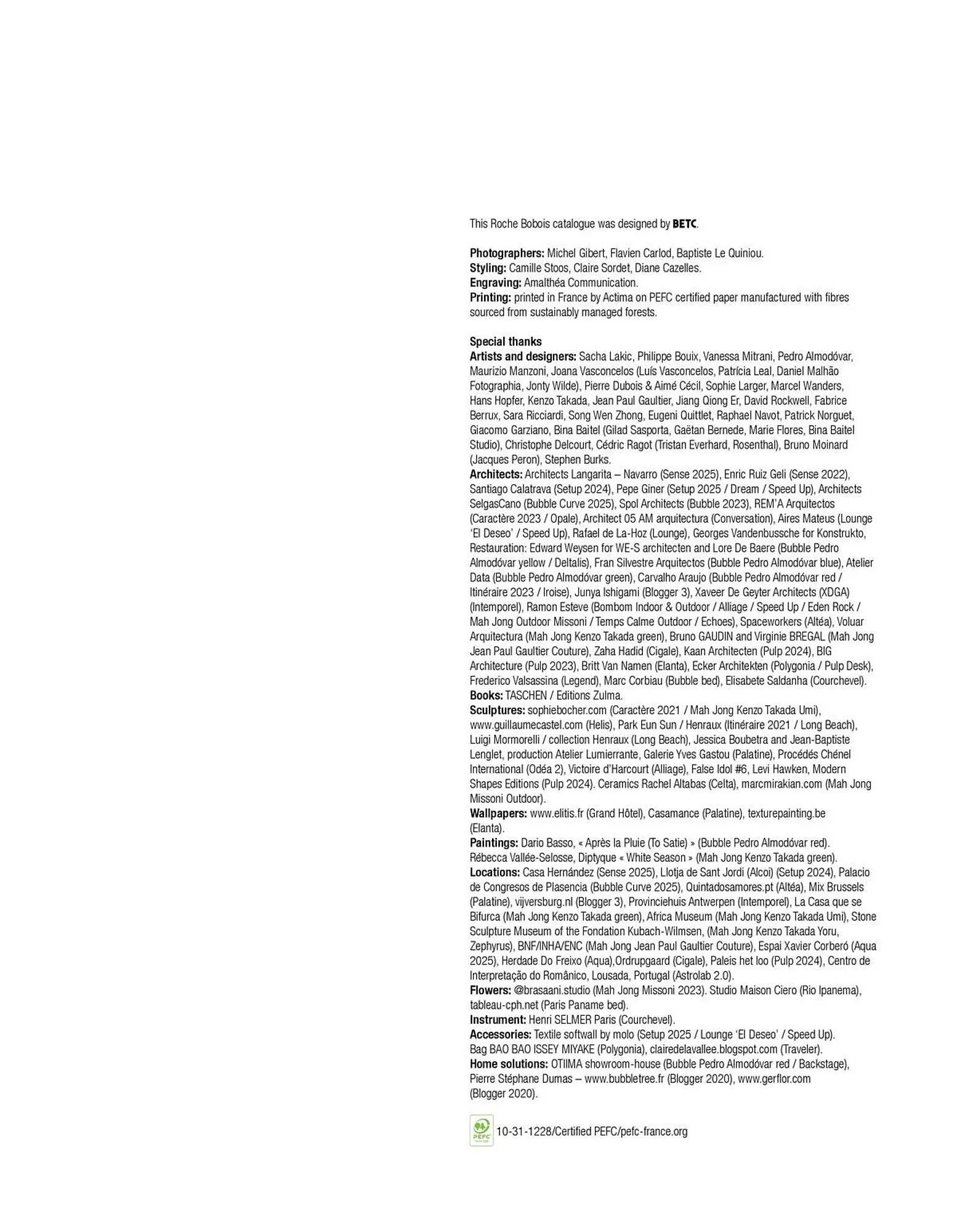 Catálogo de Catálogo Roche Bobois 13 de enero al 31 de diciembre 2026 - Página 154