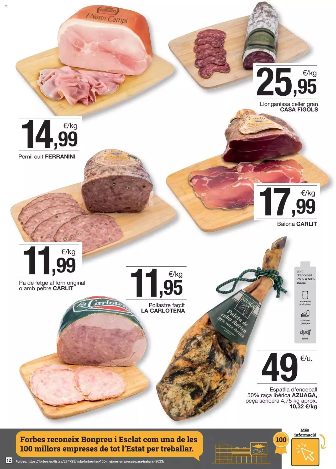 Catálogo de Bonpreu folleto 22 de agosto al 12 de septiembre 2023 - Página 12