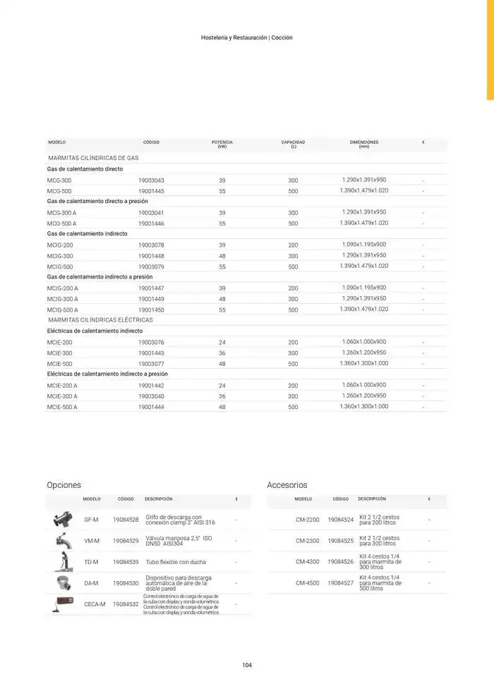 Catálogo de Catálogo Hostelería y Restauración 3 de marzo al 3 de junio 2025 - Página 105