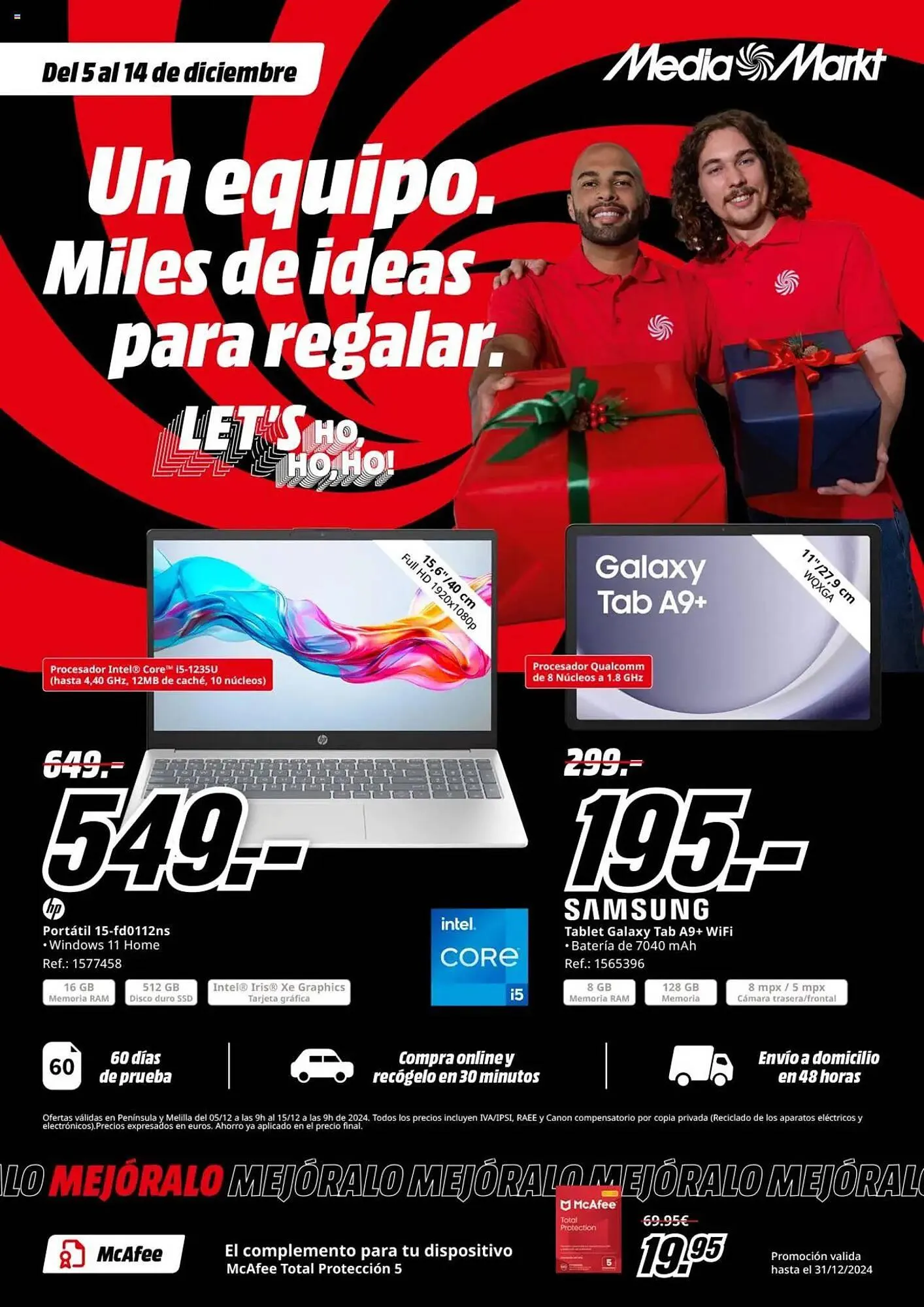 Catálogo de Folleto MediaMarkt 5 de diciembre al 14 de diciembre 2024 - Página 1
