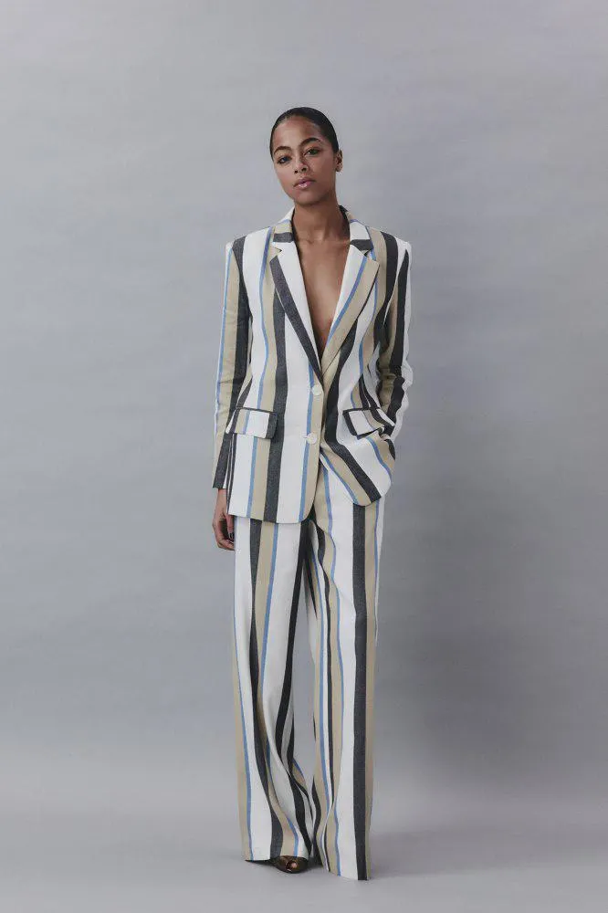 Pantalón traje rayas