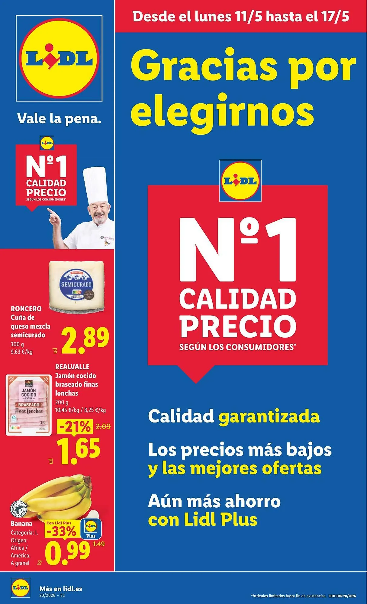 Catálogo de Catálogo Lidl 11 de mayo al 17 de mayo 2026 - Página 1