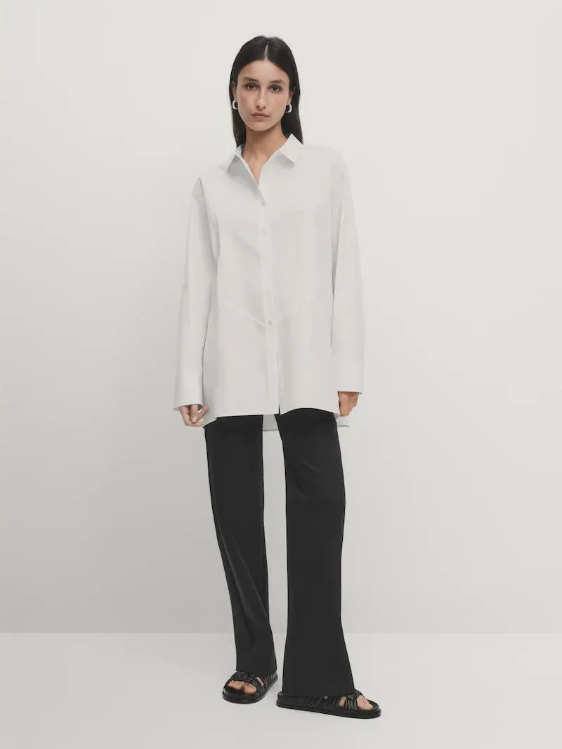 Camisa popelín algodón