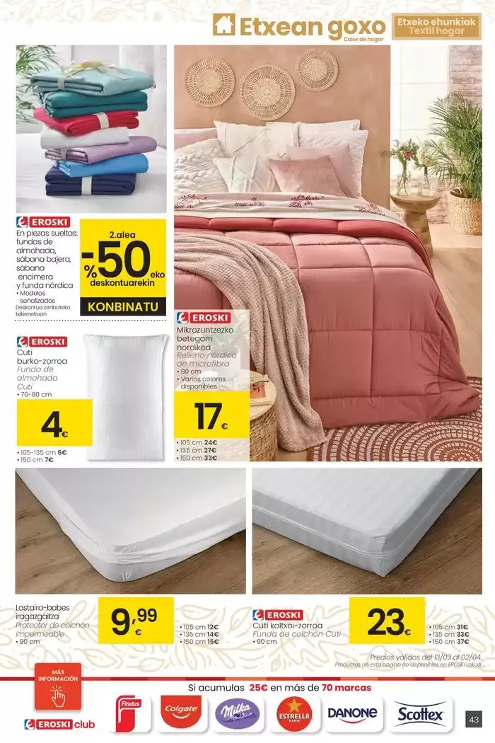 Catálogo de Prezio merkeagoa HIPERMERKATUAK EROSKI 13 de marzo al 26 de marzo 2025 - Página 43