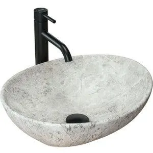 LAVABO SOBRE ENCIMERA REA SOFIA LIGHT STONE MATT