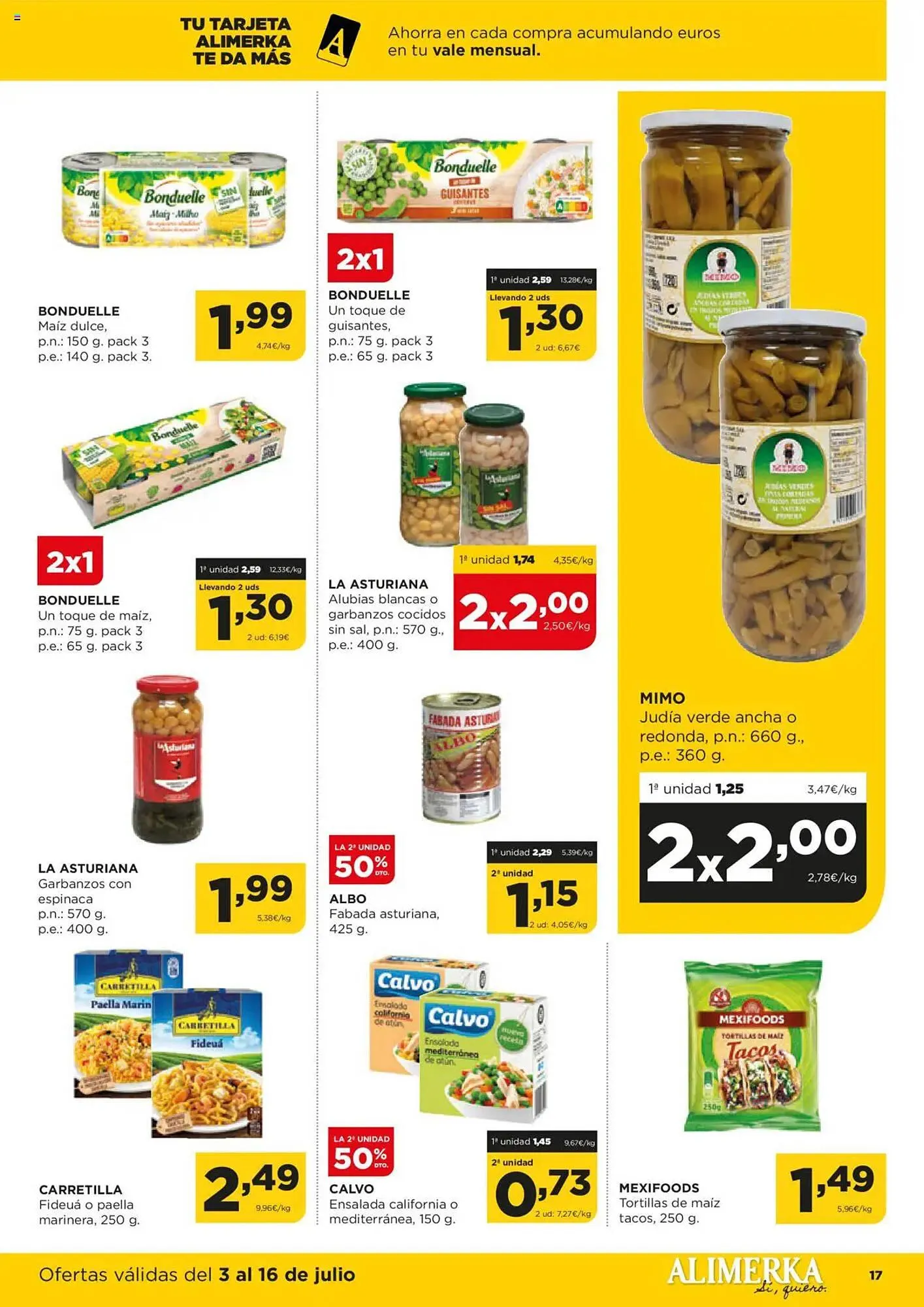 Catálogo de Folleto Alimerka 3 de julio al 16 de julio 2025 - Página 18