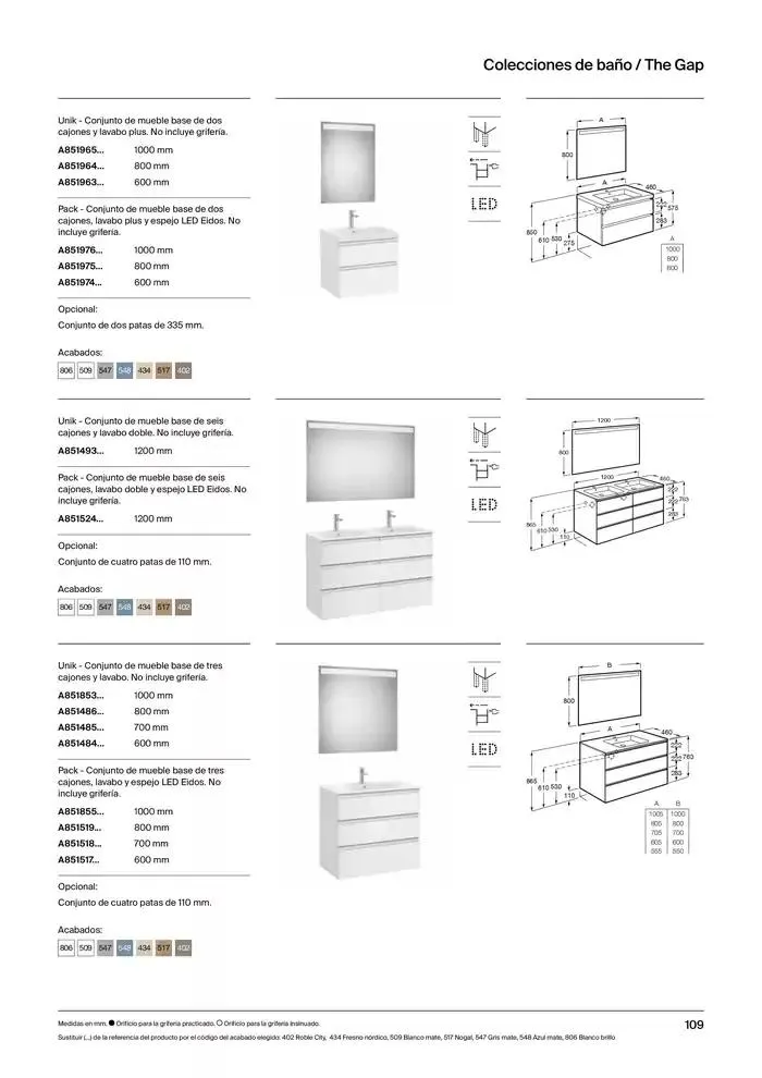 Catálogo de Colecciones de Baño, Muebles y Accesorios 9 de enero al 31 de diciembre 2025 - Página 111