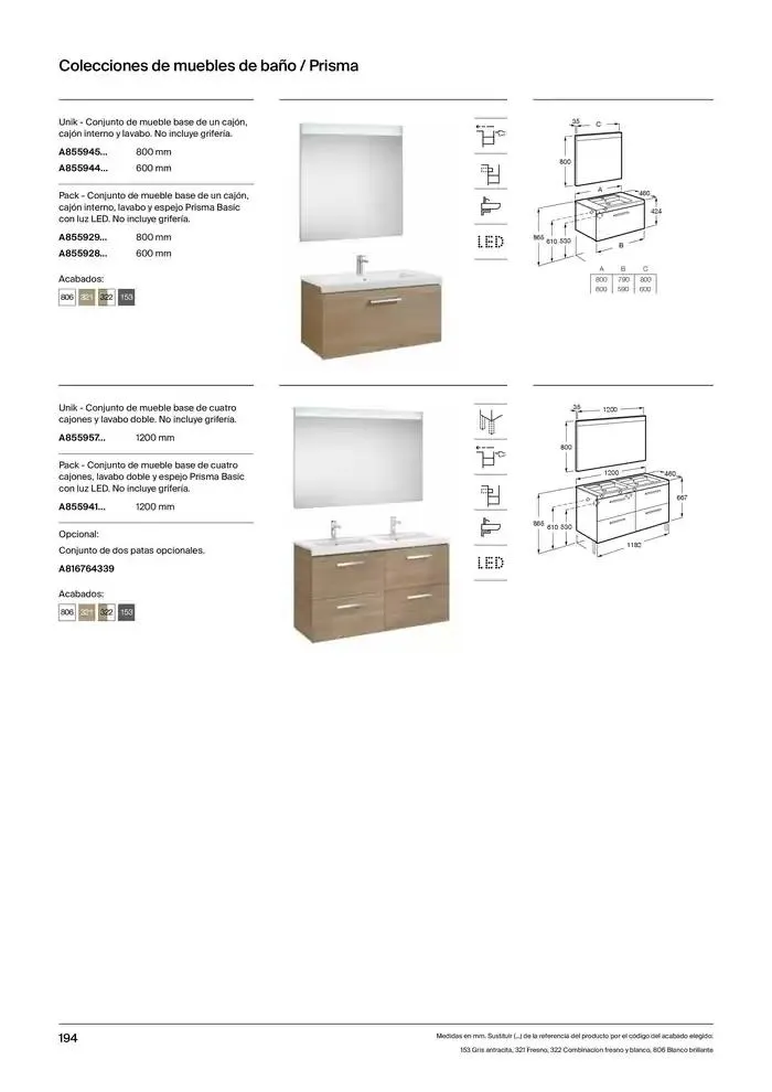 Catálogo de Colecciones de Baño, Muebles y Accesorios 9 de enero al 31 de diciembre 2025 - Página 196