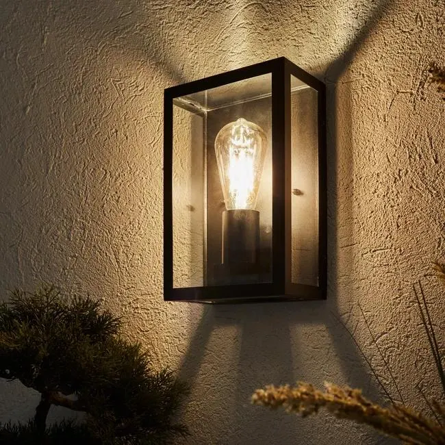 Aplique de exterior Ikaros INSPIRE negro E27