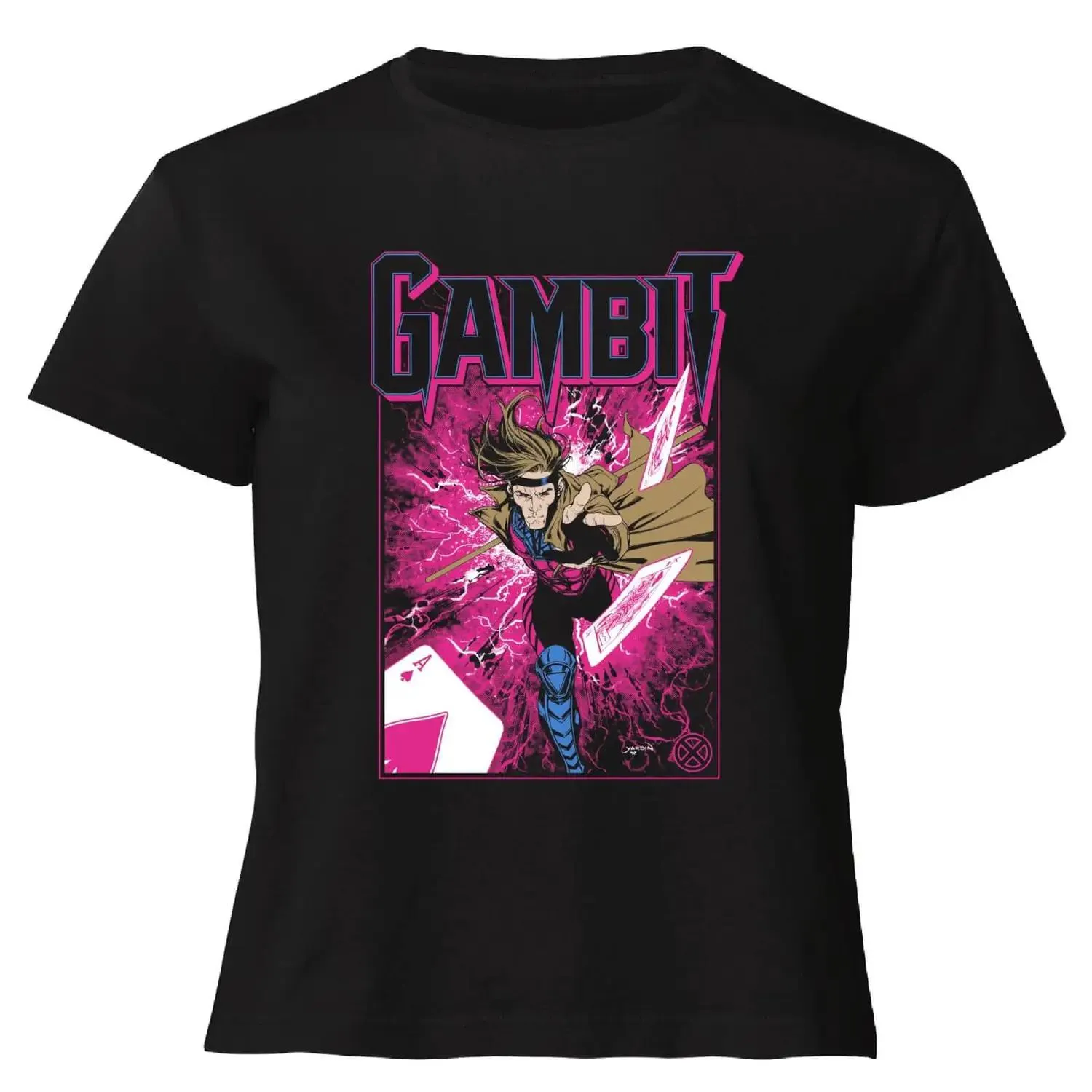 X-Men Gambit Women's Cropped T-Shirt - Black