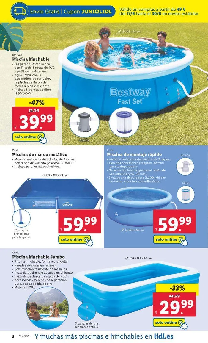 Catálogo de Catálogo Lidl 17 de junio al 30 de junio 2024 - Página 8