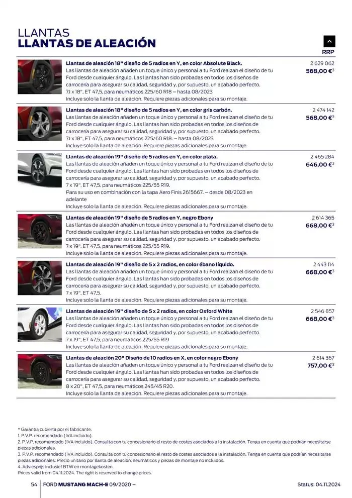 Catálogo de Ford de accesorios Ford Mustang Mach-E 13 de noviembre al 13 de noviembre 2025 - Página 54