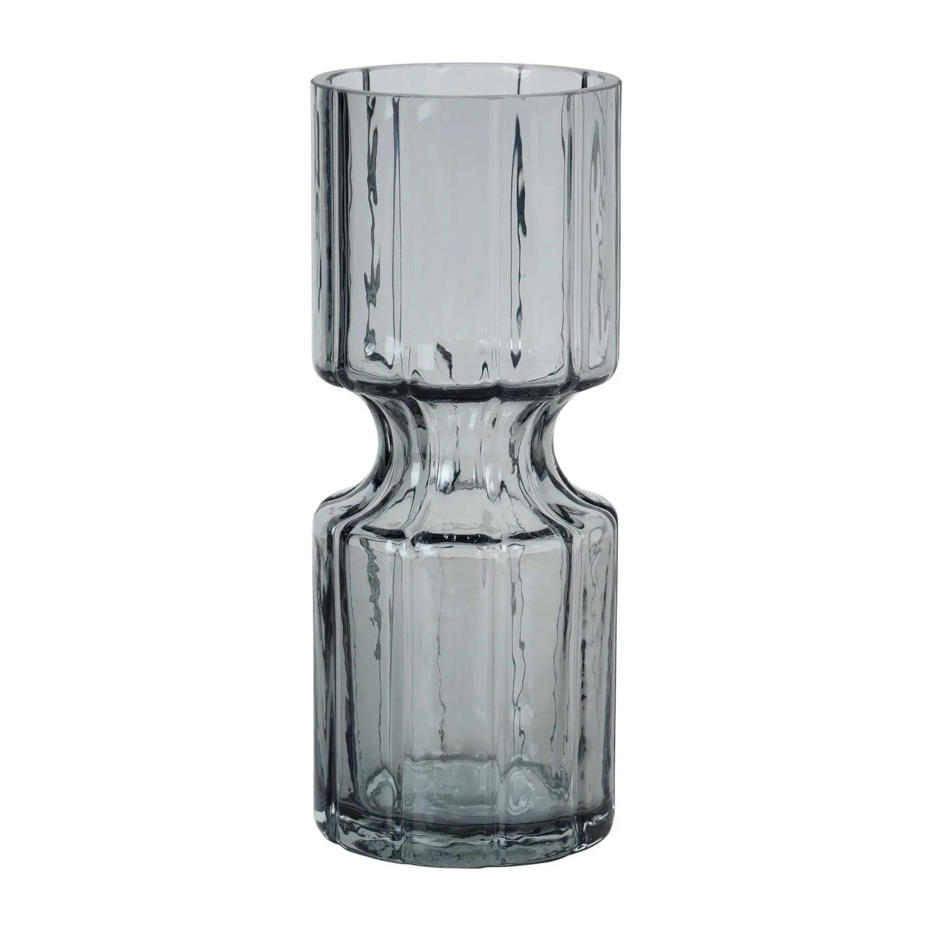 Hyacint glass vase 20 cm Smoked Pearl Dark Grey