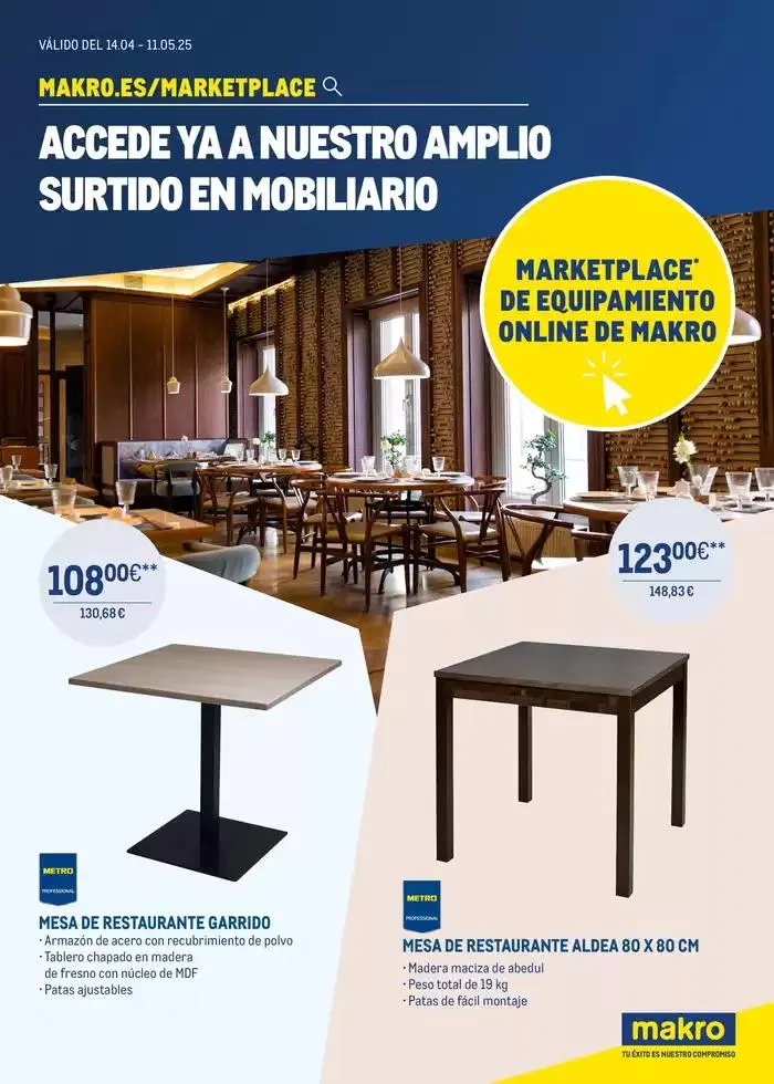 Catálogo de AMPLIO SURTIDO EN MOBILIARIO - Marketplace online 15 de abril al 11 de mayo 2025 - Página 1