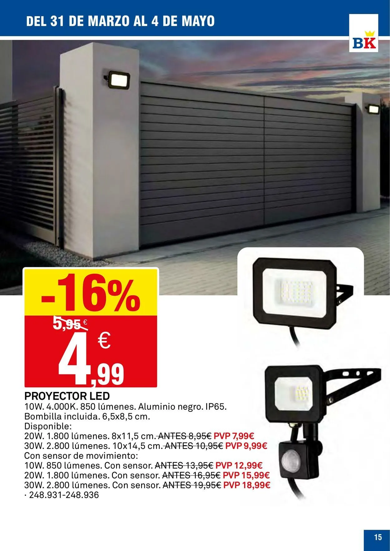 Catálogo de Bricoking Oferta actual 31 de marzo al 14 de abril 2025 - Página 15