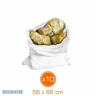 Pack de 10 bolsas para escombros - serie pesada - 56 x 66 cm