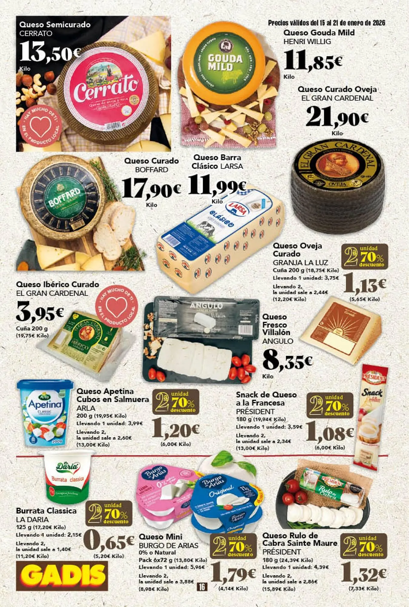 Catálogo de Folleto Gadis 15 de enero al 21 de enero 2026 - Página 16