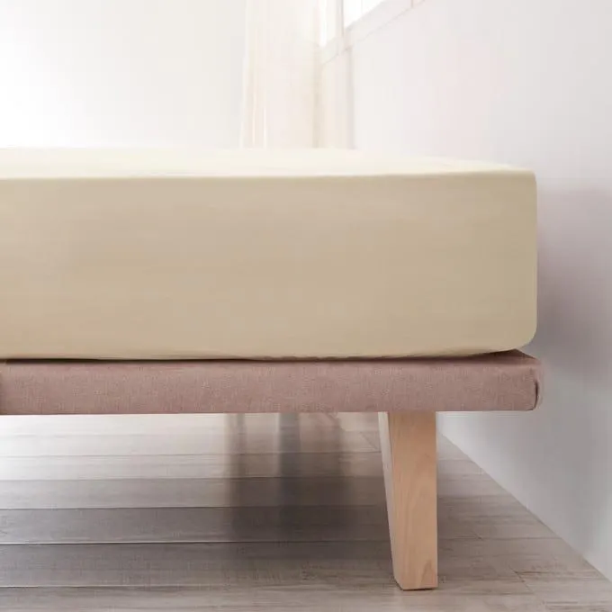 Sábana Ajustable Algodón - Basic Crudo