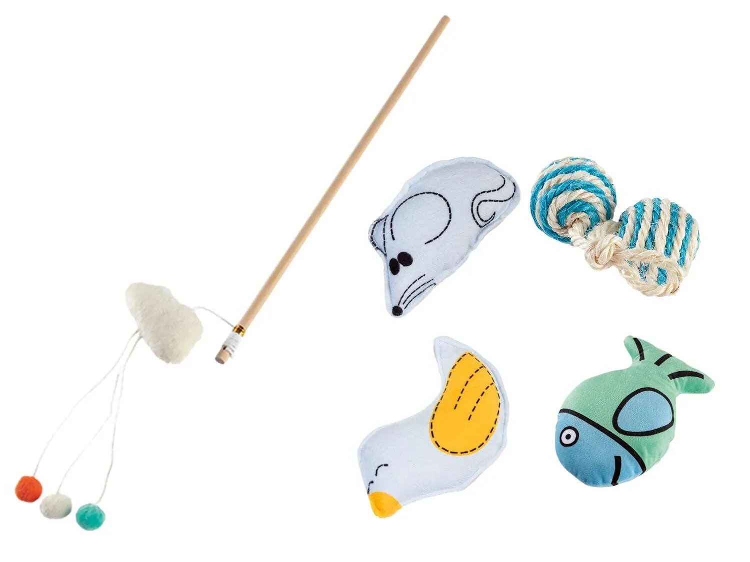 Set de juguetes para gatos