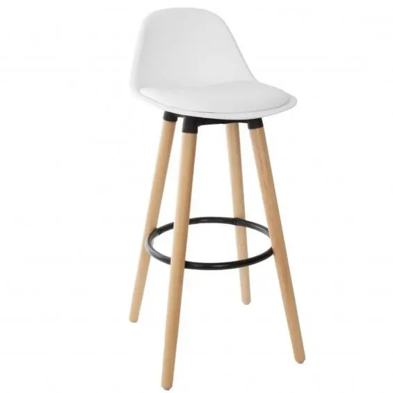 SILLA DE BAR MAXON BLANCO