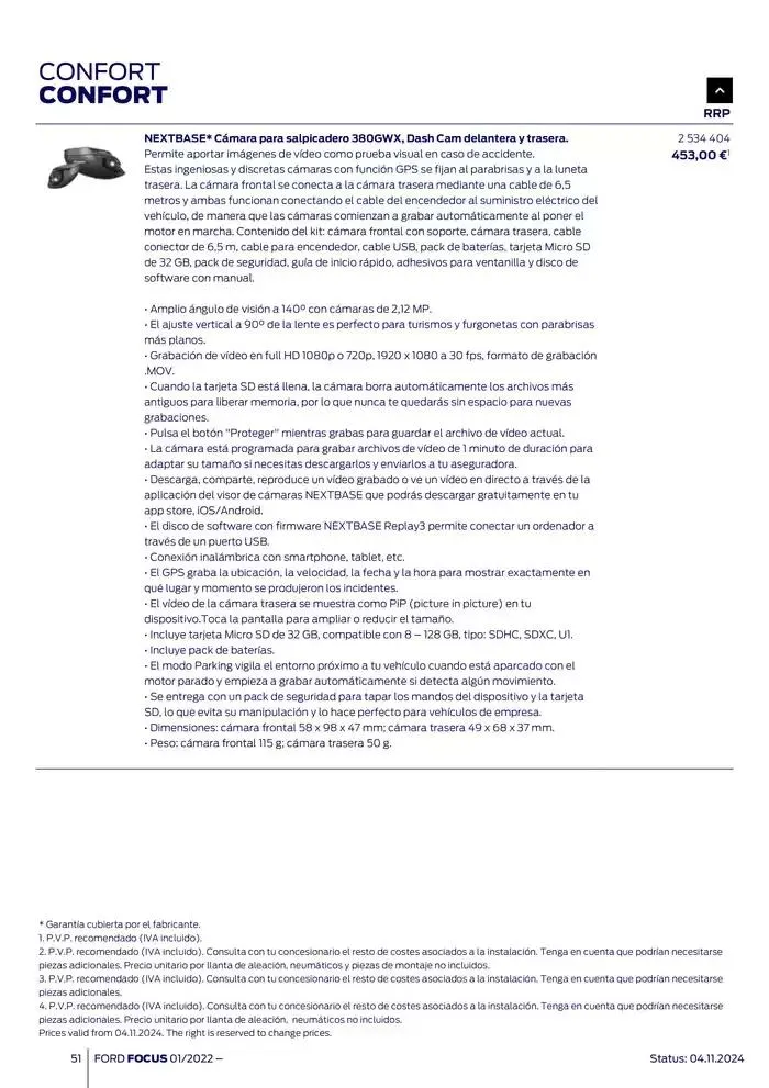 Catálogo de Ford de accesorios Focus 13 de noviembre al 13 de noviembre 2025 - Página 51