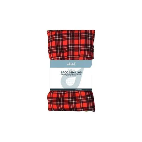 Saco semillas termoterapia tartán dintex 15x50 cm