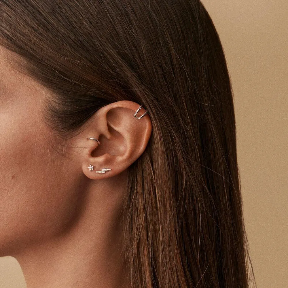 Piercing mini ECLAIR - Cristal / Plateado