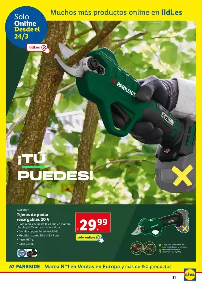 Catálogo de Parside Lidl 3 de marzo al 30 de marzo 2025 - Página 31