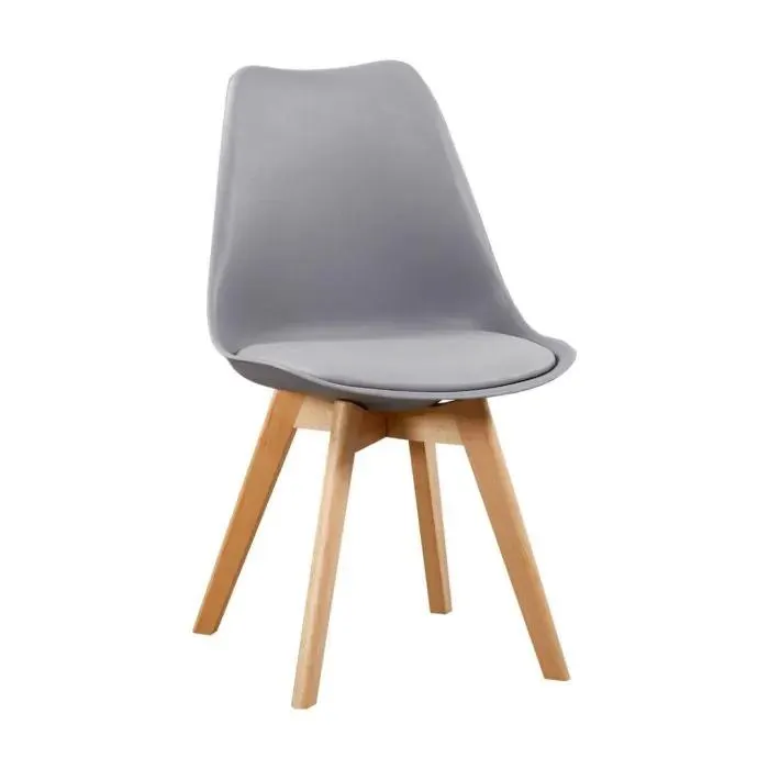 Silla de Comedor de color Gris estilo Nórdico FINA