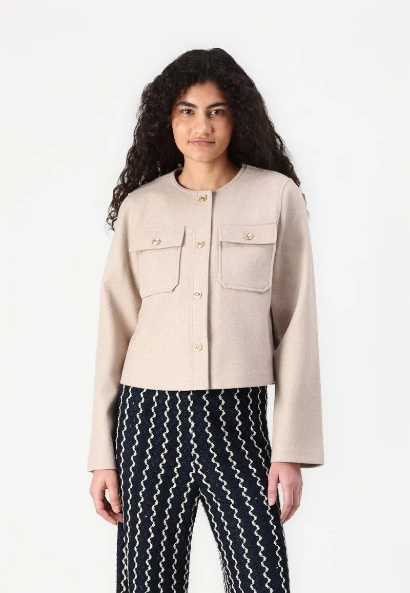 VISOLO O NECK - Chaqueta fina - natural melange