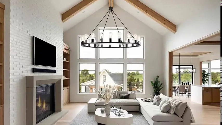 candelabro led negro sobre ruedas candelabro de campo rústico redondo grande de 20 luces lámpara industrial para comedor sala de estar cocina isla vestíbulo pasillo