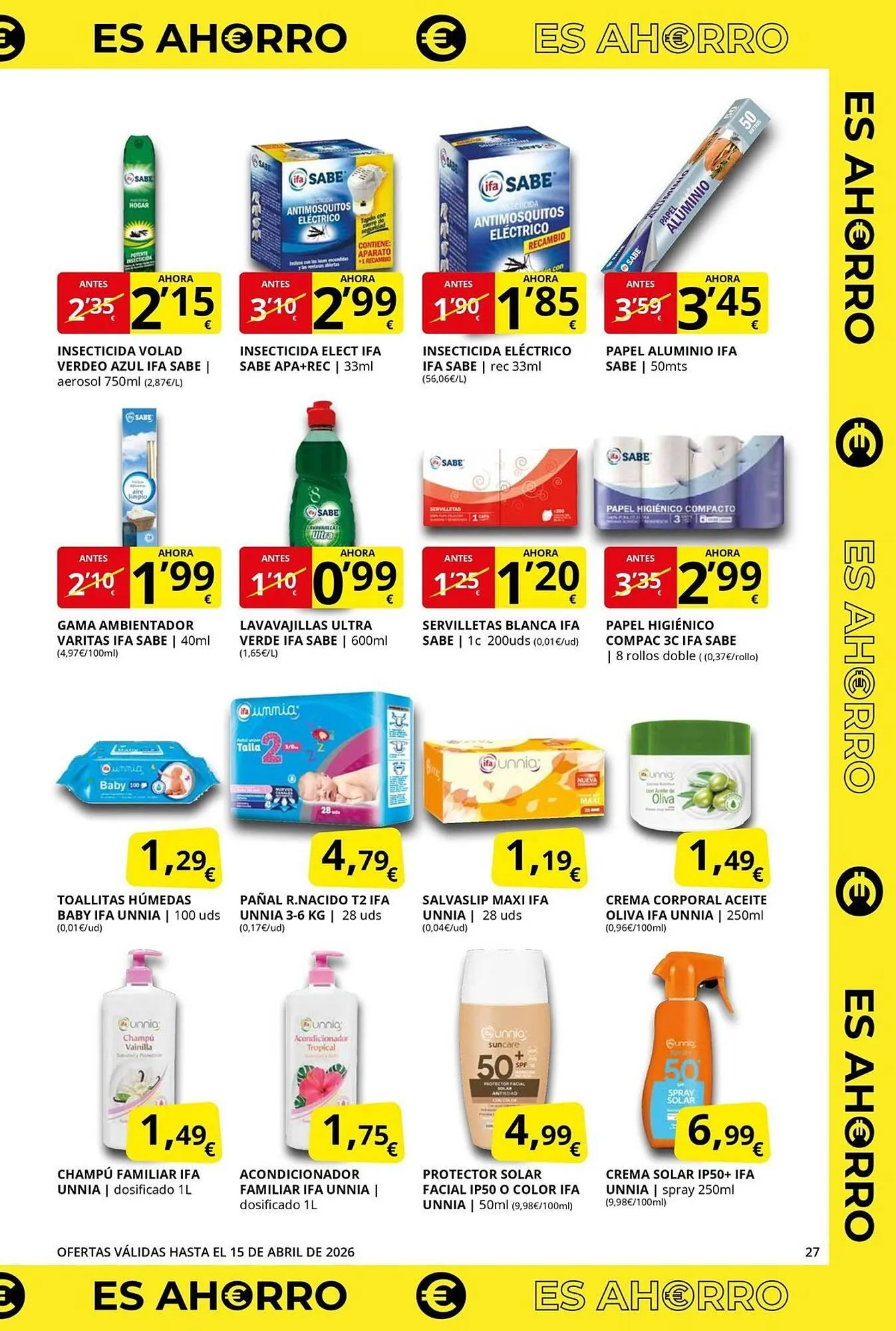 Catálogo de Folleto Supermercados MAS 27 de marzo al 29 de abril 2026 - Página 27