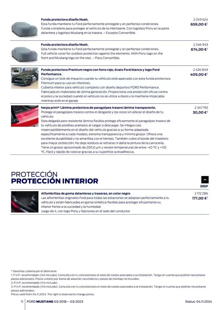 Catálogo de Ford de accesorios Ford Mustang 13 de noviembre al 13 de noviembre 2025 - Página 11