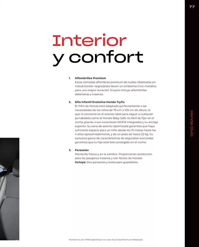 Catálogo de Honda Civic-Hybrid 30 de agosto al 30 de junio 2025 - Página 77