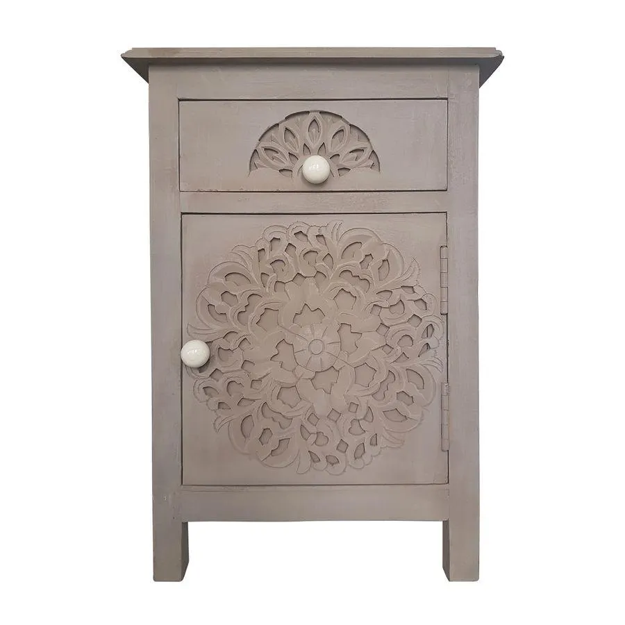 Mesita de noche Tasha marrón