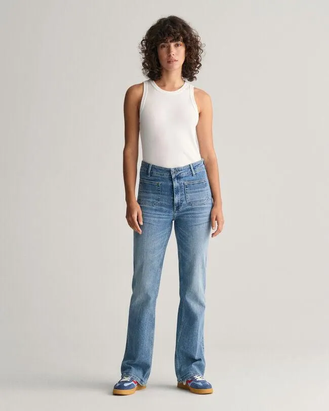 Vaqueros Slim Fit acampanados