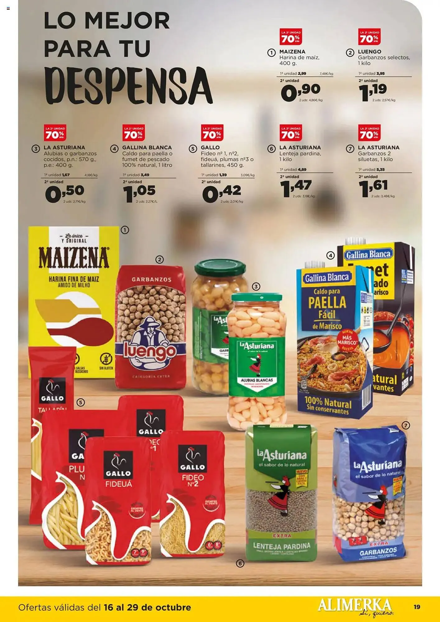 Catálogo de Folleto Alimerka 16 de octubre al 29 de octubre 2025 - Página 19