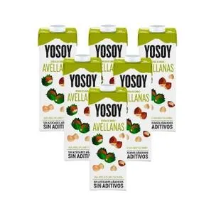 Pack 6 uds Bebida de Arroz y Avellanas YOSOY 1L