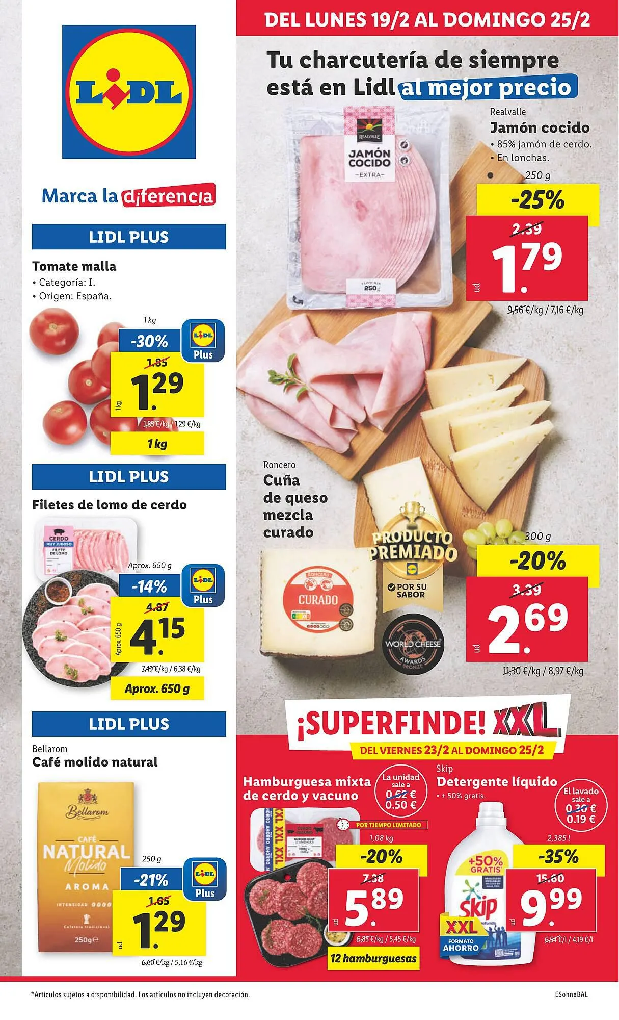 Catálogo de Folleto Lidl 19 de febrero al 25 de febrero 2024 - Página 1