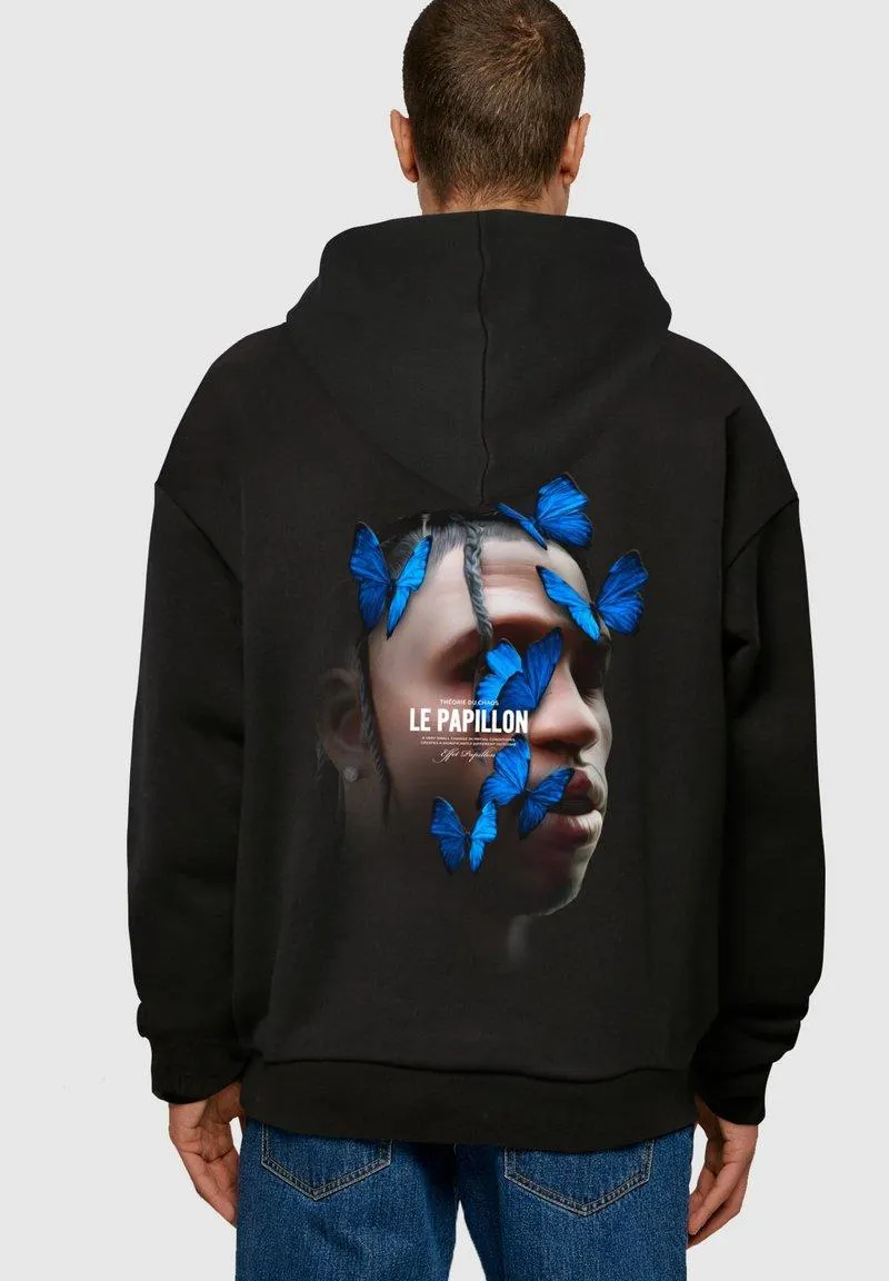 HEAVY OVERSIZE - Jersey con capucha - black