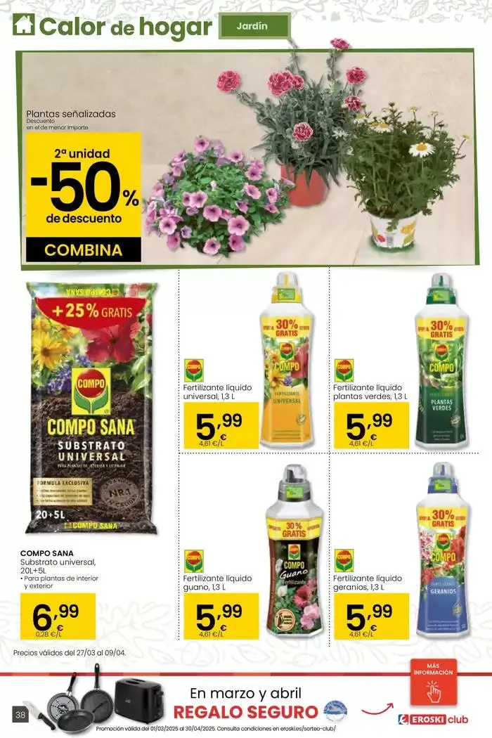 Catálogo de Precio más bajo HIPERMERCADOS EROSKI 27 de marzo al 8 de abril 2025 - Página 38