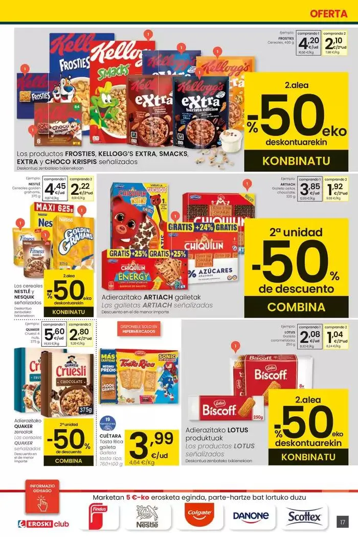 Catálogo de 2000 produktu baino gehiago, BETI PREZIO ONEAN HIPERMERKATUAK EROSKI 13 de febrero al 25 de febrero 2025 - Página 17