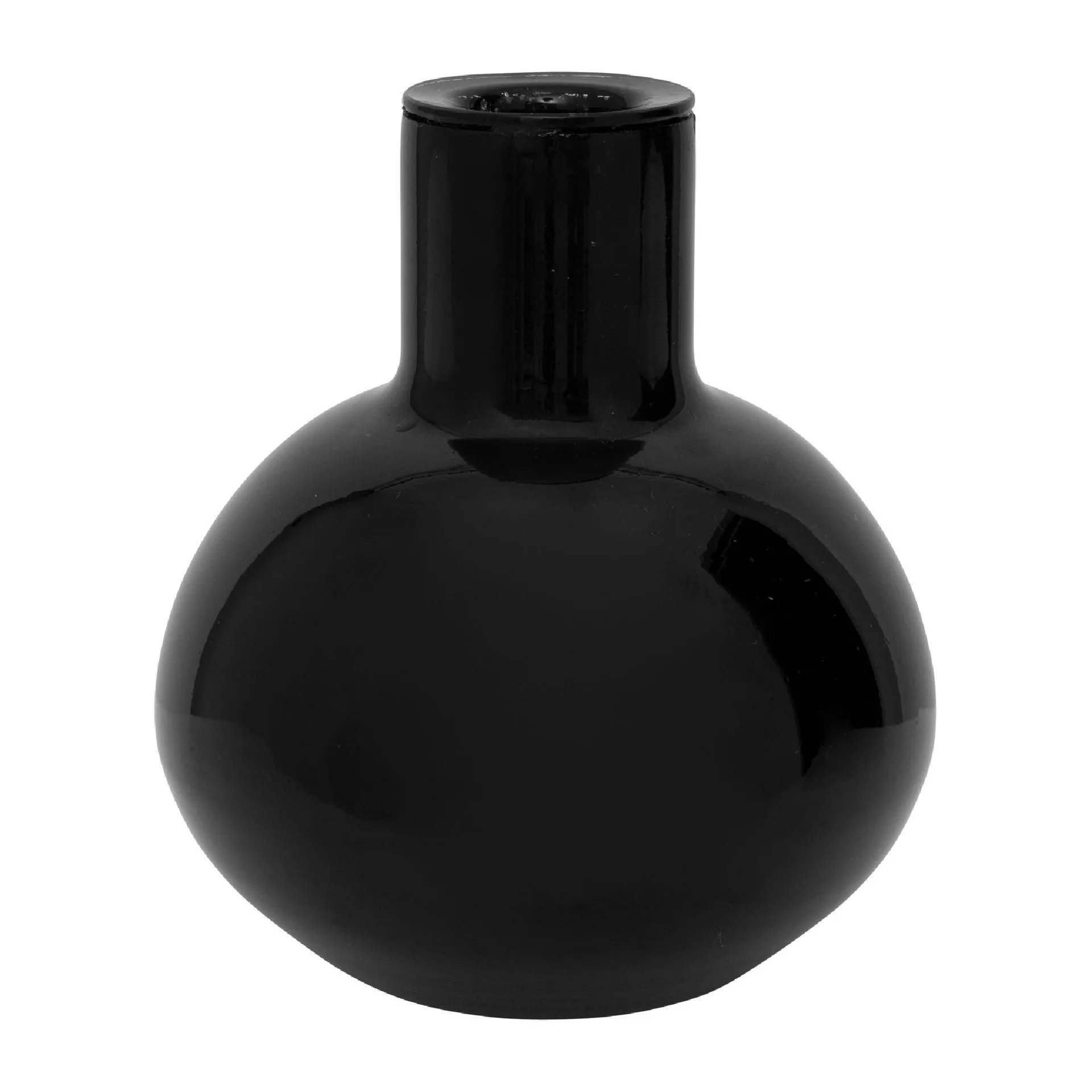 Bubble candle sticks S 12 cm Black